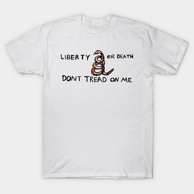 Don't Tread on Me Watercolor T-Shirt by Aeriskate